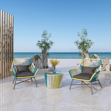 야외 안뜰 야외 정원 테이블 및 의자 조합